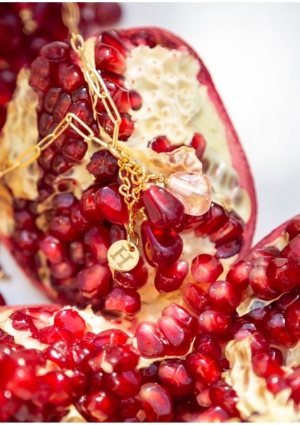 Murano Nar Tanesi Salkım Kolye Harfli fiyatları