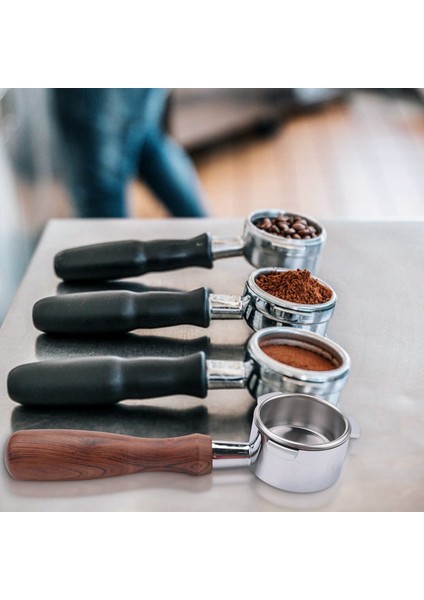 54MM Paslanmaz Çelik Kahve Makinesi Dipsiz Filtre Tutucu Portafilter Ahşap Saplı Profesyonel Aksesuar (Yurt Dışından) modelleri