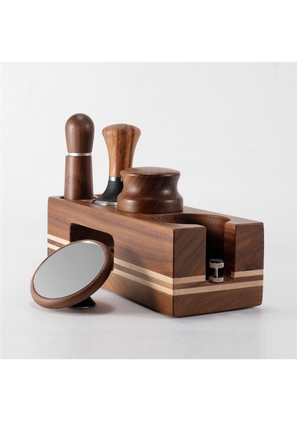 Kahve Tamper Tutucu Ahşap Dolgu Destek Tabanı Espresso Tamper Mat Istasyonu Standı Barista Kahve Aksesuarları Için 54 mm (Yurt Dışından)