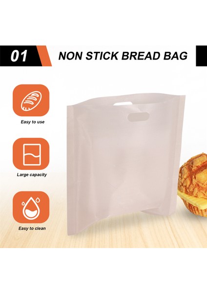 12 Adet Yeniden Kullanılabilir Tost Poşeti Yapışmaz Ekmek Pişirme Poşeti Sandviç Poşeti Tost Mikrodalga Isıtmalı Hamur Işi Aletleri 17X19CM (Yurt Dışından) fırsatları