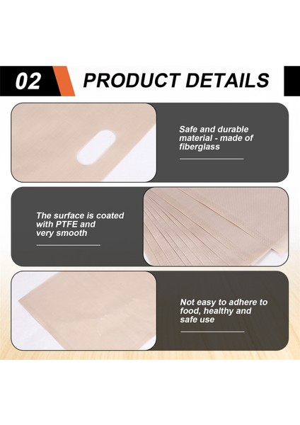 12 Adet Yeniden Kullanılabilir Tost Poşeti Yapışmaz Ekmek Pişirme Poşeti Sandviç Poşeti Tost Mikrodalga Isıtmalı Hamur Işi Aletleri 17X19CM (Yurt Dışından) indirimleri