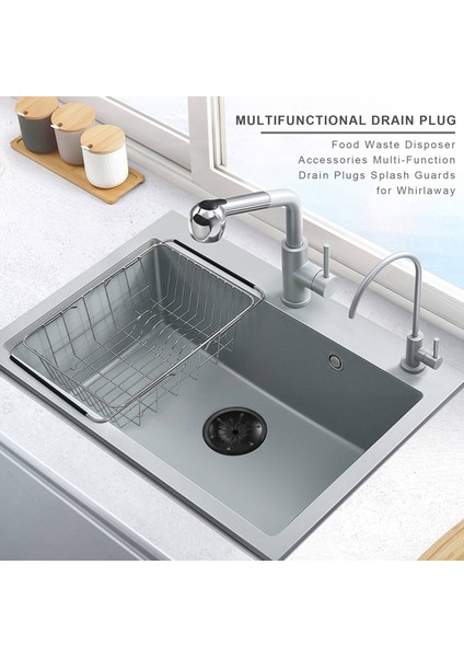 Whirlaway, Waste King, Sinkmaster ve Ge Modelleri Için Çok Fonksiyonlu Tahliye Tıkaçları, Sıçrama Koruyucuları - Koruyucu Ölçüleri (4'lü Paket) (Yurt Dışından) modelleri