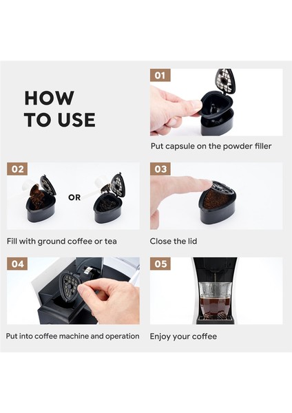 Nestel ST9662.62 Kahve Makinesi Için Yeniden Kullanılabilir Çay Kahve Kapsülü, Toz Tutuculu Yeniden Doldurulabilir Filtre Kapsülleri (Yurt Dışından) fiyatları