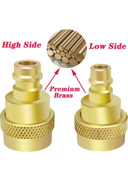 Adet A/c R134A'DAN R1234YF'YE Dönüşüm Kiti, Hızlı Adaptör Ayarlanabilir Yüksek ve Düşük Voltaj Konnektörü, Klima Için (Yurt Dışından) fiyatları