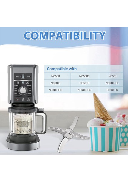 Ninja Creami NC501 CN501CO NC500C NC501C NC501H Dondurma Makineleri ve Dondurma Mikseri Için Yedek Kürek Bıçağı (Yurt Dışından) fiyatları