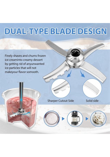 Ninja Creami NC501 CN501CO NC500C NC501C NC501H Dondurma Makineleri ve Dondurma Mikseri Için Yedek Kürek Bıçağı (Yurt Dışından) modelleri