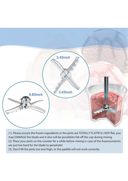Ninja Creami NC501 CN501CO NC500C NC501C NC501H Dondurma Makineleri ve Dondurma Mikseri Için Yedek Kürek Bıçağı (Yurt Dışından) fırsatları
