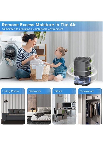 Nem Alma Cihazı, Ev Için Nem Alma Cihazları, Banyo Için 35 Oz Nem Alma Cihazı, 2500 Kübik Ayak (280 Sq Ft) Abd Fişi (Yurt Dışından) fırsatları