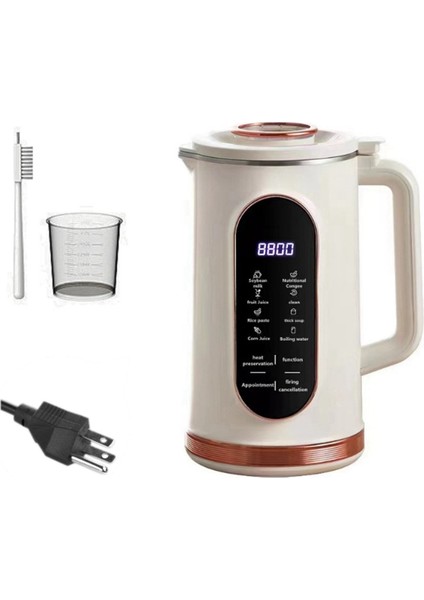 Elektrikli Soya Sütü Duvar Kırma Makinesi 10 Yapraklı Bıçak Makinesi Meyve Sıkacağı Blender Mikser Soya Sütü Makinesi Abd Fişi (Yurt Dışından)