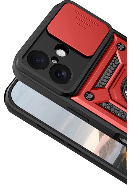 Apple iPhone 17 Uyumlu Magnetik Standlı Kamera Korumalı Sürgülü Kapak modelleri