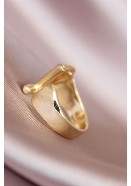 Z Harfli Altın Renk Ayarlamalı Metal Kadın Yüzük - Lisinya fiyatları