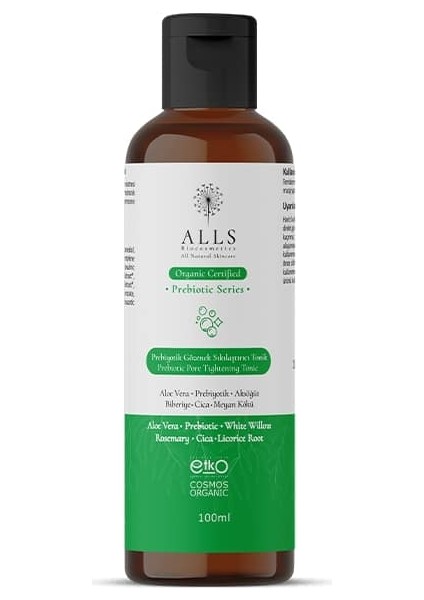 Organik Prebiyotik Gözenek Sıkılaştırıcı Tonik 100 ml