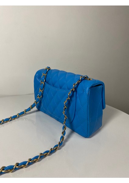 Kapitone Örme Zincirli Kadın El ve Omuz Çantası modelleri