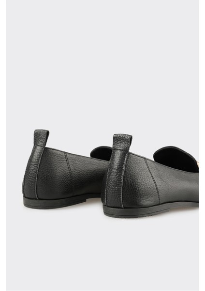 Siyah Deri Kadın Günlük Ayakkabı indirimleri