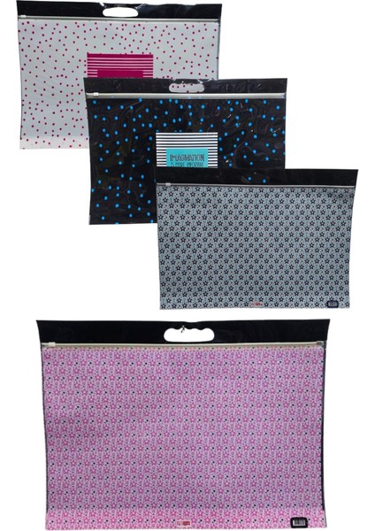 Tutmaçlı 35X50 cm Ödev Dosyası Resim ve Proje Dosyası 1 Adet (38X55 Cm) Desenli