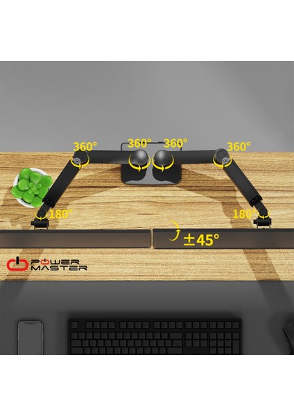 Çift Kollu 13-32'' Monitör Standı Gaming Monitör Tutucu Hareketli Ofis Monitör Tutucu modelleri