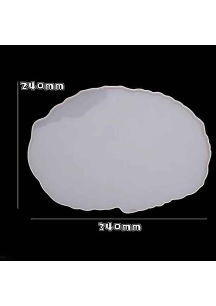 Epoksi Silikon Kalıp Oval Şekilli Model Büyük Boy 24X34 cm fiyatları