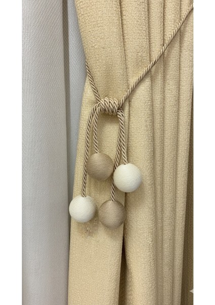 Modern Sarım 4 Toplu Braçol Kornişe Takmatik Ipli Tavan Perde aksesuarı