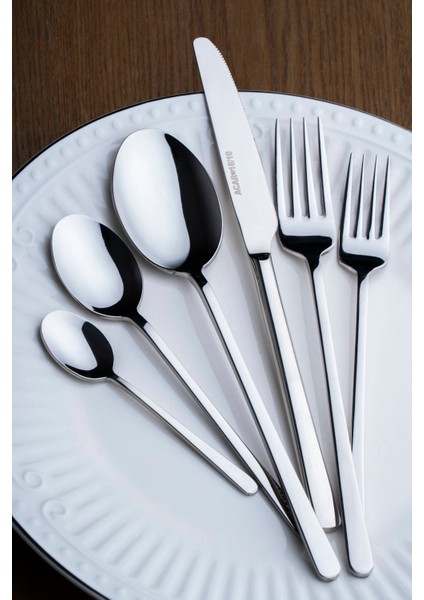 Linear 12 Kişilik 72 Parça Çatal Kaşık Bıçak Takımı