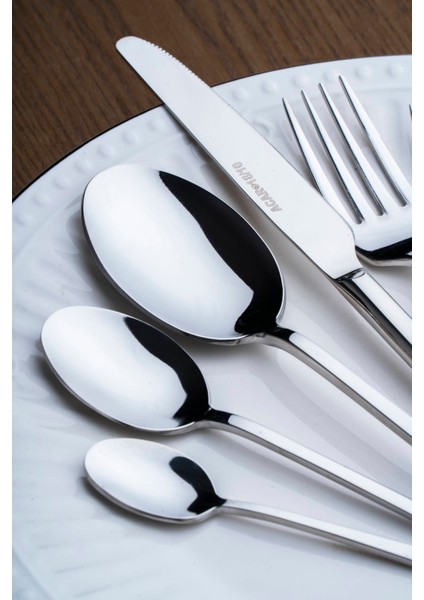 Linear 12 Kişilik 72 Parça Çatal Kaşık Bıçak Takımı modelleri