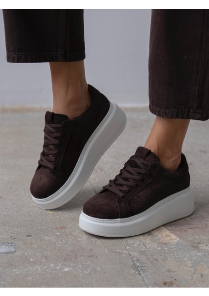 Varen Kahve Süet Hakiki Deri Kadın Spor Ayakkabi fırsatları