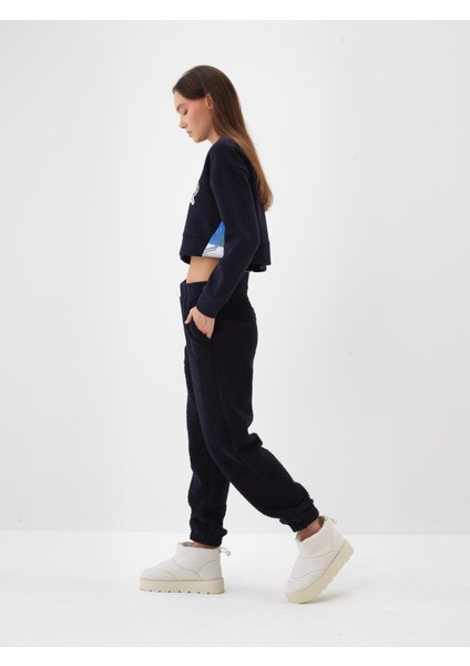 Kadın Lacivert Polar Sweat Pantolon indirimleri