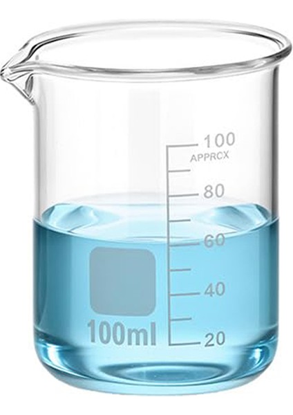 Beher Cam 100 ml / Kısa Form