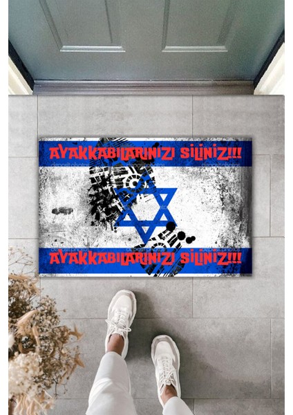 Üstüne Basmalık - Tasarım Kapı Önü Paspas - - Özel Tasarım Kapı Önü Paspası 29.3 -