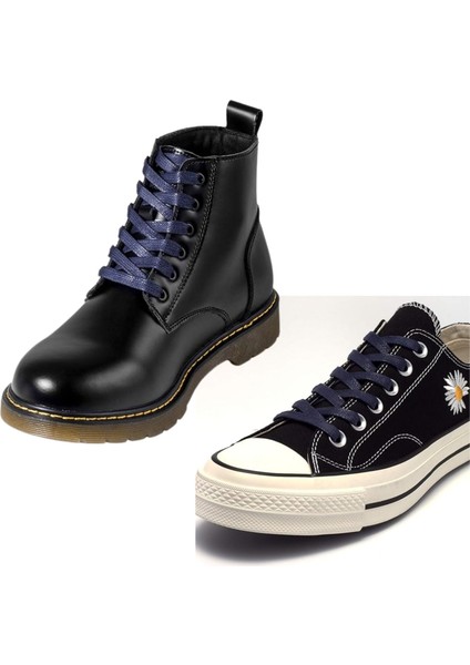 120 cm Yassı Mumlu Ayakkabı Bağcığı, Casual, Bot, Klasik ve Spor Ayakkabılar İçin Bağcık, 1 Çift indirimleri