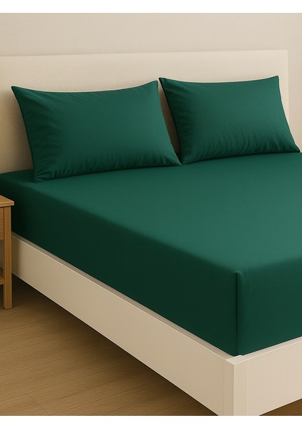 Tek Kişilik Çarşaf Takımı %100 Pamuklu Lastikli Çarşaf + 1 Adet Yastık Kılıfı (50X70)