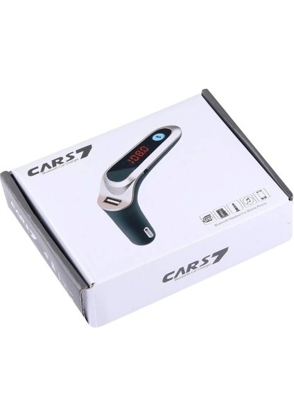 Cars7 Bluetooth Hafıza Kart Girişli 4.0 Araç Kiti Çakmaklık Mp3 Fm Transmitter ( Lisinya )