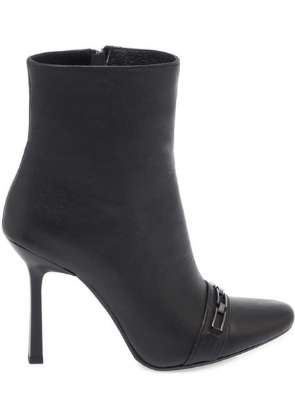 Siyah Hakiki Deri Kadın Klasik Bot - K23K1BT66934-A23