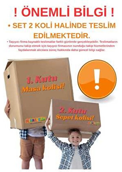 Çocuk Çalışma Masası MDF Malzeme ile Uzun Süreli Kullanım 1 Sandalyeli Beyaz indirimleri