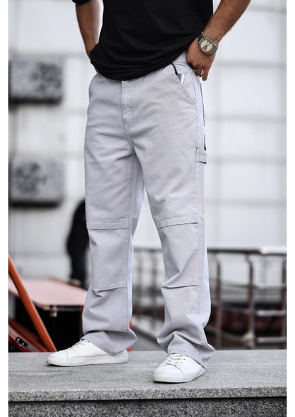 Erkek Kargo Cep Baggy Pantolon