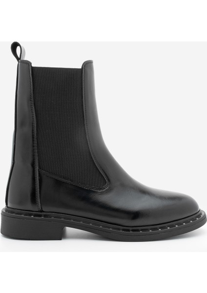 Kadın Troklu Çift Lastikli Günlük Bot Yuvin Siyah modelleri