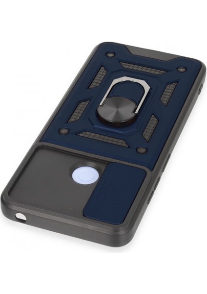 Xiaomi Redmi 12C Kılıf Pars Lens Yüzüklü Silikon - Lacivert fırsatları