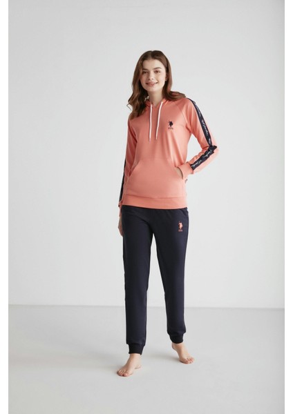 16946 Kadın Kapşonlu Pijama Takımı