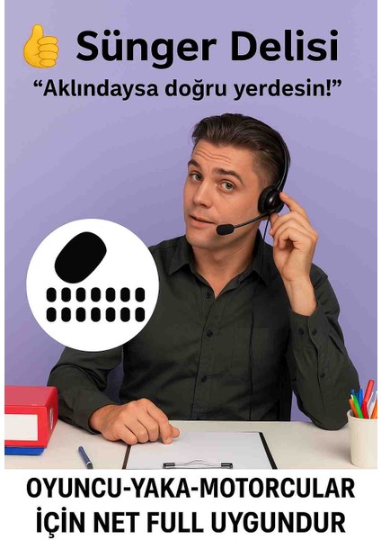 3 Adet Mikrofon Süngeri Seti Ruzgar ve Gurultu Onleyici Motosiklet Intercom Oyuncu Yaka Youtuber Uyumlu fırsatları