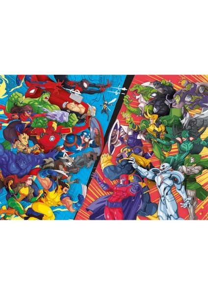 104 Parça Supercolor Puzzle: Marvel Heroes Vs Villains fiyatları