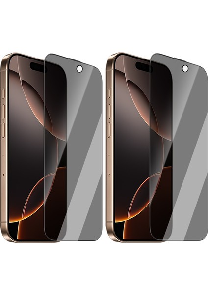 iPhone 17 Pro Max Uyumlu New Hardness Antistatik Privacy Hayalet Cam Ekran Koruyucu