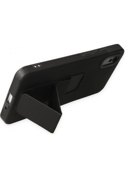 Xiaomi Redmi 9A Kılıf Mega Standlı Silikon - Siyah fırsatları