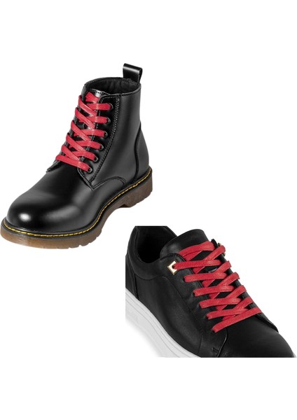 100 cm Yassı Mumlu Ayakkabı Bağcığı, Casual, Bot, Klasik ve Spor Ayakkabılar İçin Bağcık, 1 Çift indirimleri