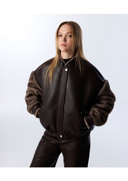 Kontrast Dokulu Bomber Mont TW6250012231074 fiyatları