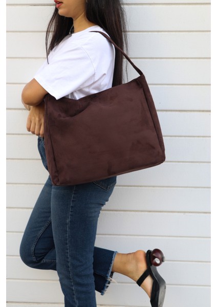 Hathor Kadın Shopper Tek Saplı Süet Omuz Çantası indirimleri