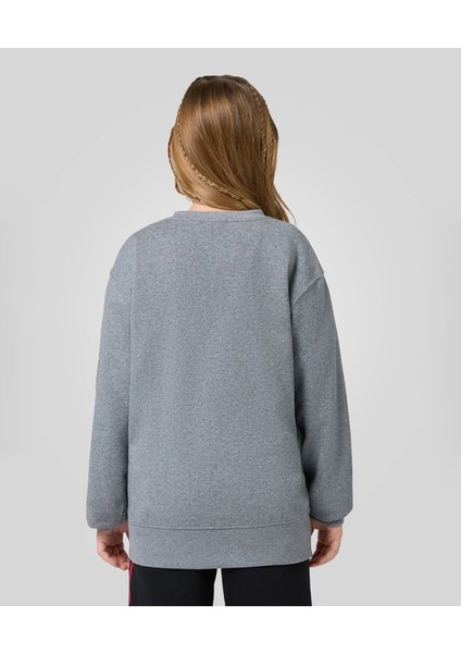 Nıke Jordan Brooklyn Fleece Gri Çift Iplik Çocuk Sweatshırt 95D389 modelleri