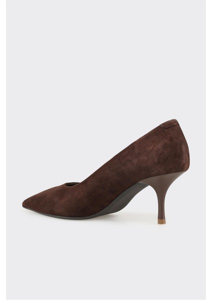 Kahve Deri Kadın Stiletto modelleri