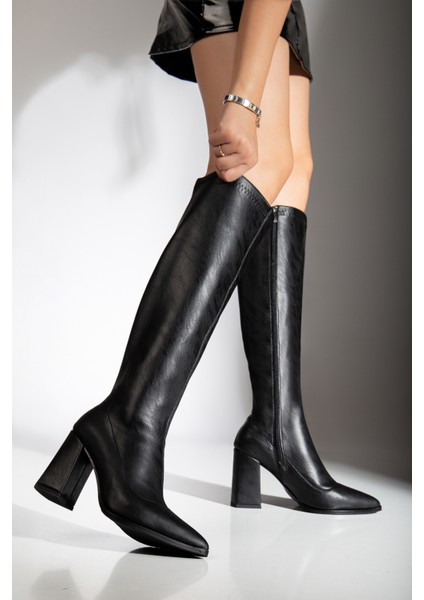 Berny Topuklu Streç Çizme modelleri