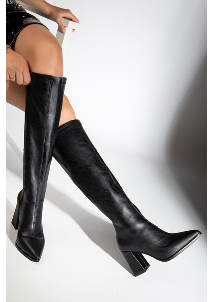Berny Topuklu Streç Çizme fırsatları
