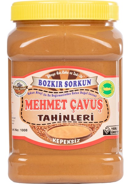 Kepeksiz Bozkır Tahini Plastik Kutu Net 935 gr