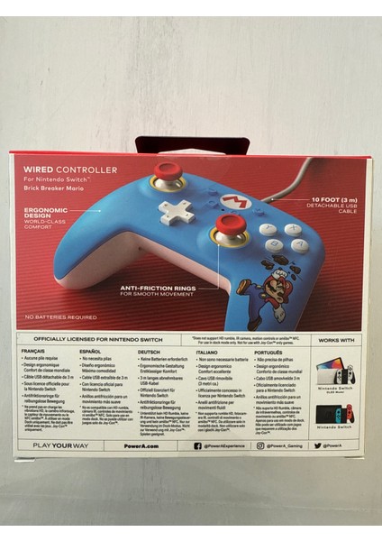 Nintendo Switch ve OLED Uyumlu Powera Super Mario Kablolu Kol ( 3m Kablo ) fiyatları